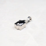 Sterling Silver Black Turtle Pendant