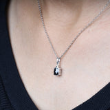 Sterling Silver Black Turtle Pendant