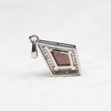 Rustic Diamond Kite-Shaped Pendant