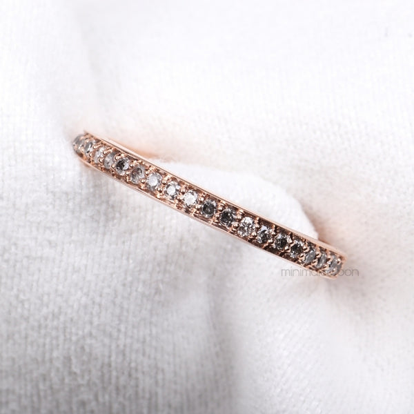 Eternity Ring Band - Minimal Carbon