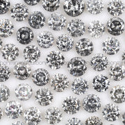 Salt and Pepper Brilliant Cut Melee Diamond - Minimal Carbon