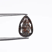 2.00 CT Pear Shape Salt & Pepper Grey Loose Diamond