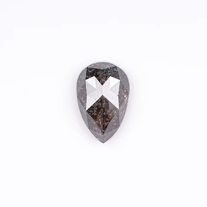 2.00 CT Pear Shape Salt & Pepper Grey Loose Diamond