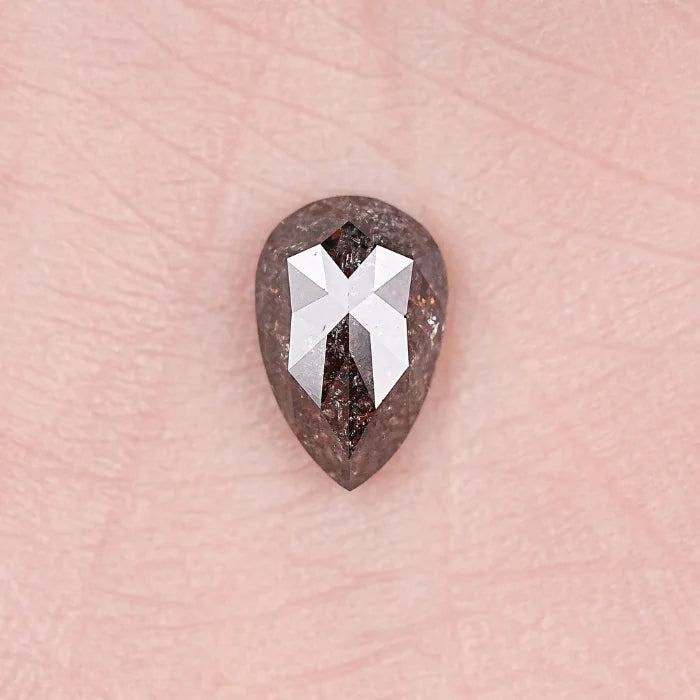 2.00 CT Pear Shape Salt & Pepper Grey Loose Diamond
