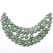 Natural Green Round Rose Cut Loose Earth Mined Diamond