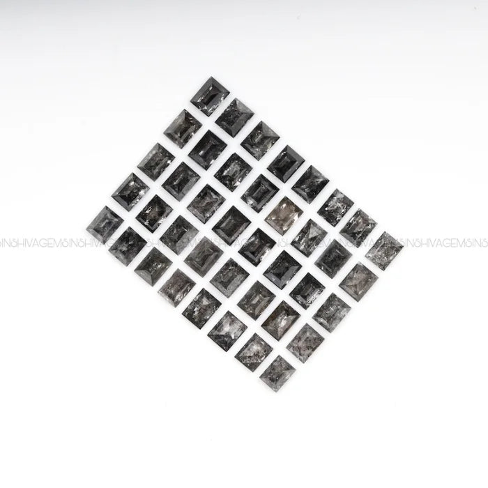 2.0 X 1.5 MM, Baguette Cut Salt And Pepper Diamond