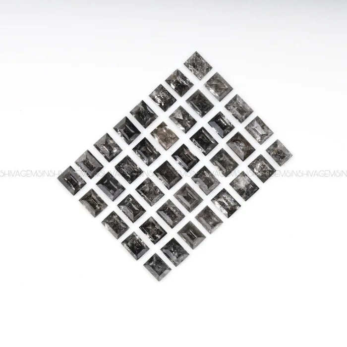 2.0 X 1.5 MM, Baguette Cut Salt And Pepper Diamond