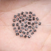 2.0 X 1.5 MM, Baguette Cut Salt And Pepper Diamond