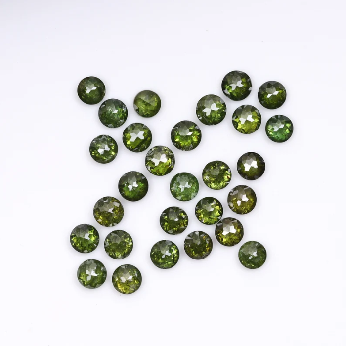 2.0 mm Round Tambuli Cut Enhanced Green Natural Diamond