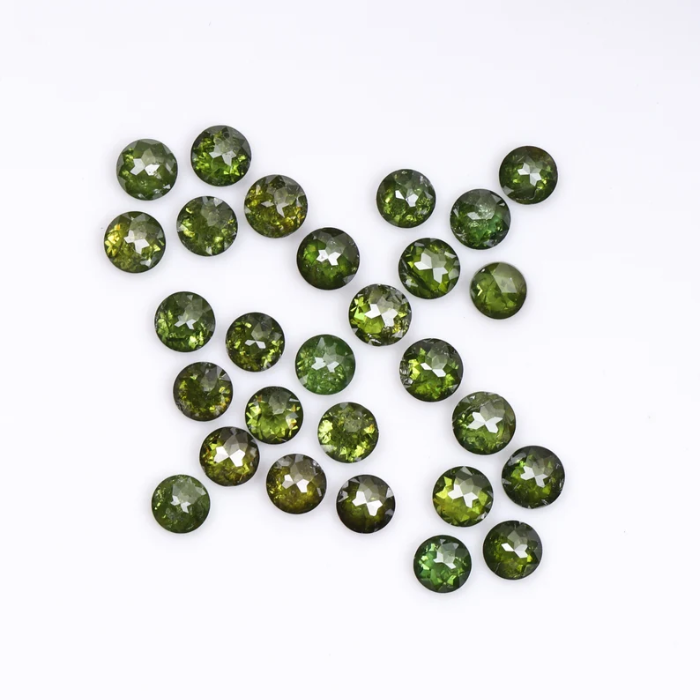 2.0 mm Round Tambuli Cut Enhanced Green Natural Diamond