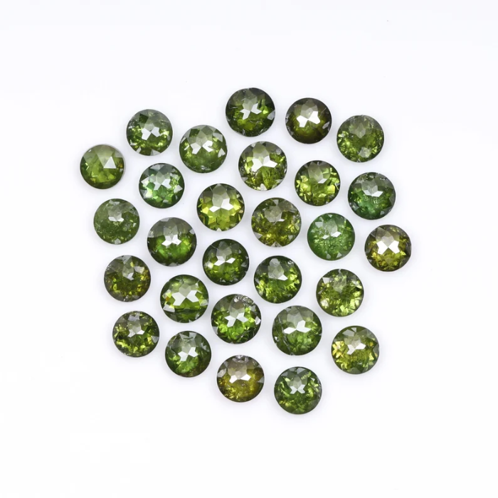 2.0 mm Round Tambuli Cut Enhanced Green Natural Diamond