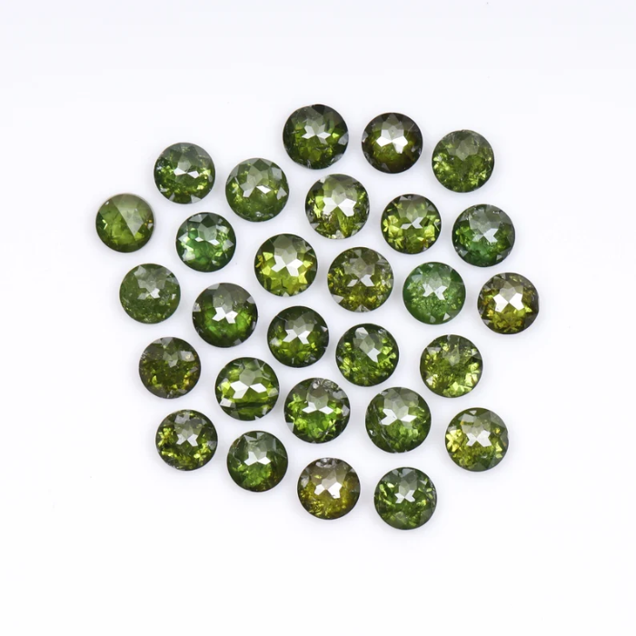 2.0 mm Round Tambuli Cut Enhanced Green Natural Diamond