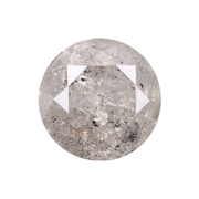 2.12 CT Round Brilliant Cut Salt and Pepper Diamond - Minimal Carbon