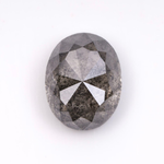 2.15 CT Oval Cut Salt and Pepper Full Cut Diamond