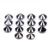 2.1 MM to 2.5 MM Enhanced Black Round Brilliant Cut Diamonds