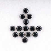 2.1 MM to 2.5 MM Enhanced Black Round Brilliant Cut Diamonds