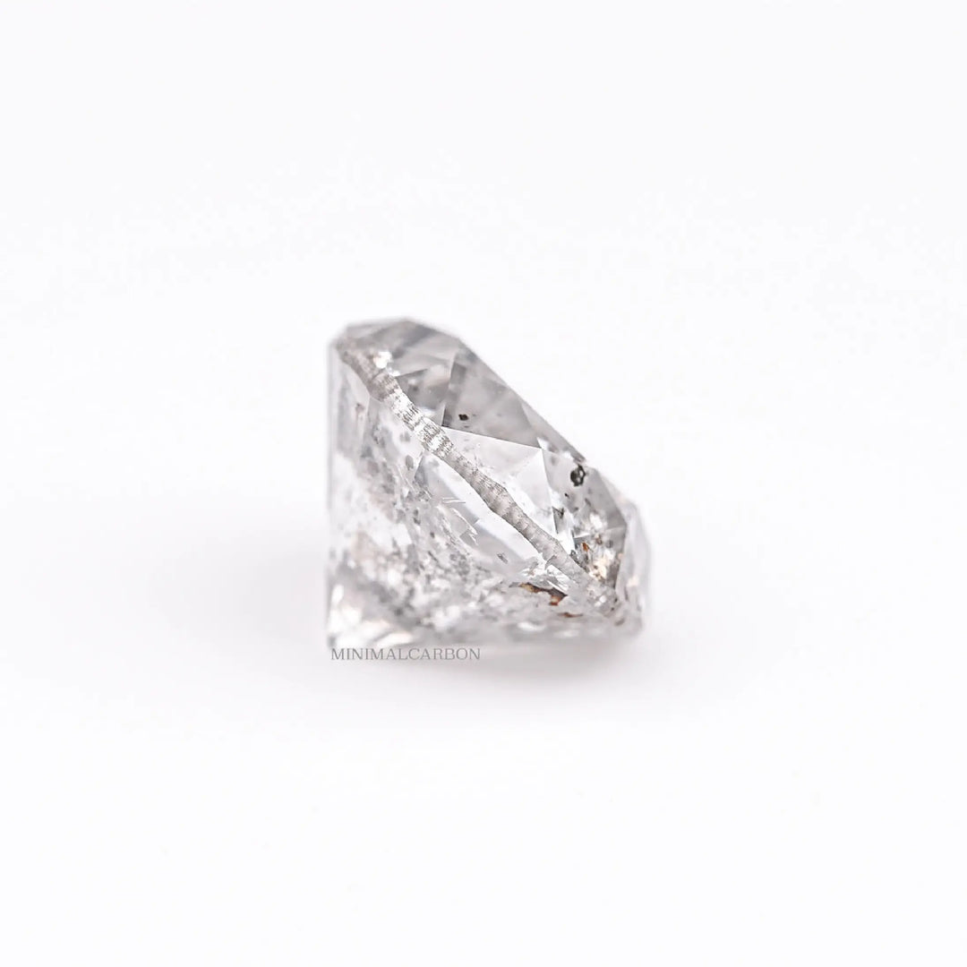 2.21 CT Round Brilliant Cut Salt and Pepper Diamond