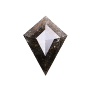 2.43 CT Salt And Pepper Kite Cut Diamond - Minimal Carbon