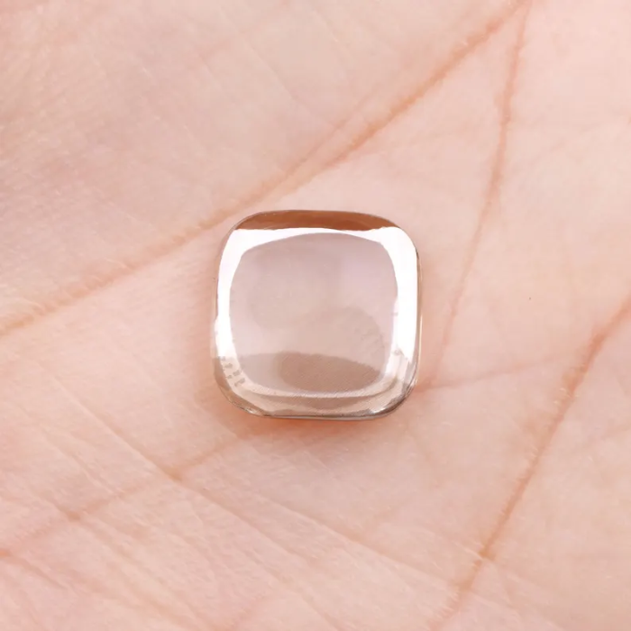 cushion cut champagne lab grown cabochon diamond