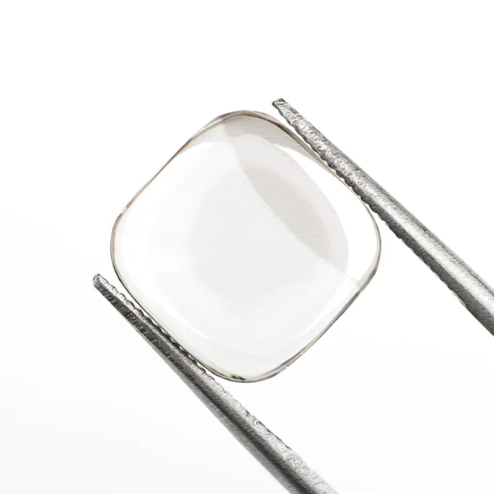 cushion cut champagne lab grown cabochon diamond