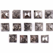 2.50 MM Princess Cut Salt And Pepper Melee Diamond | Minimal Carbon