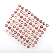 2.5 mm Round Rose Natural Enhanced Reddish Color Diamond