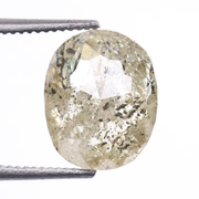 2.65 CT Salt And Pepper Oval Cut Loose Natural Diamond