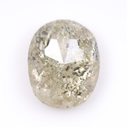 2.65 CT Salt And Pepper Oval Cut Loose Natural Diamond