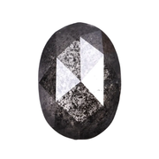 Oval Cut Loose Salt And Pepper Diamond