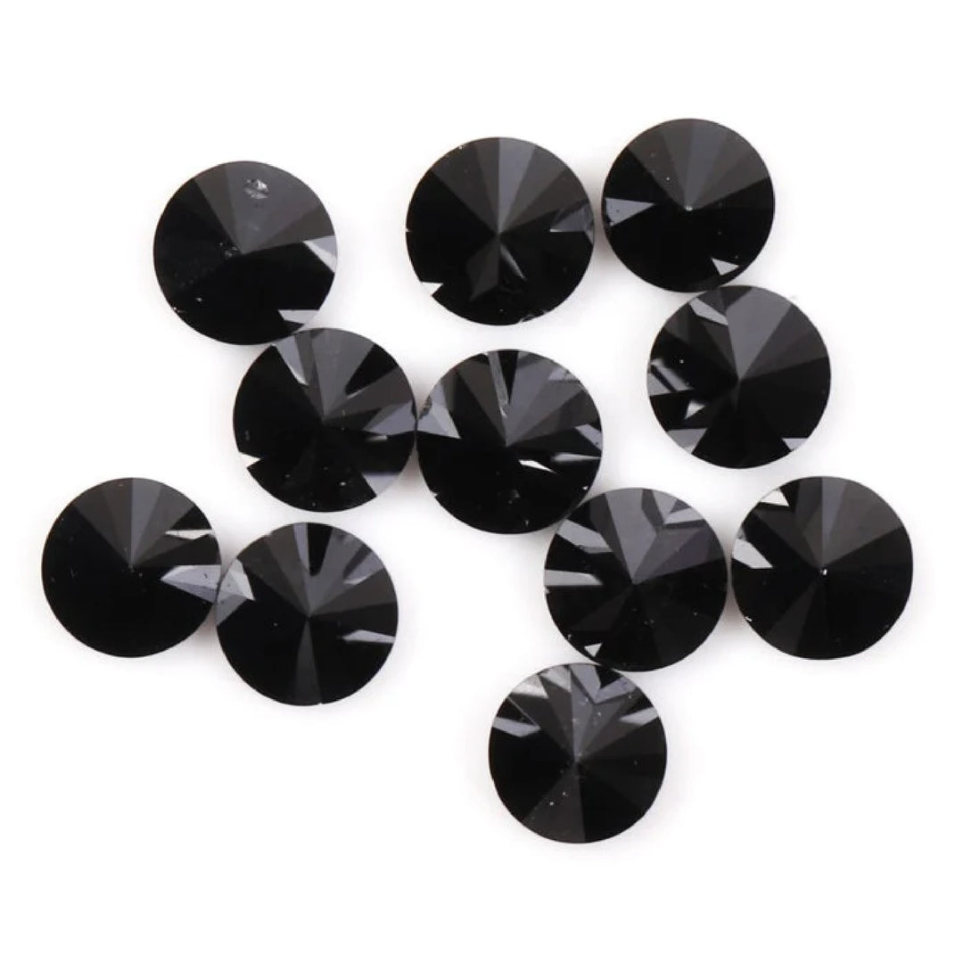 2.6 MM to 3.0 MM Enhanced Black Round Brilliant Cut Diamonds