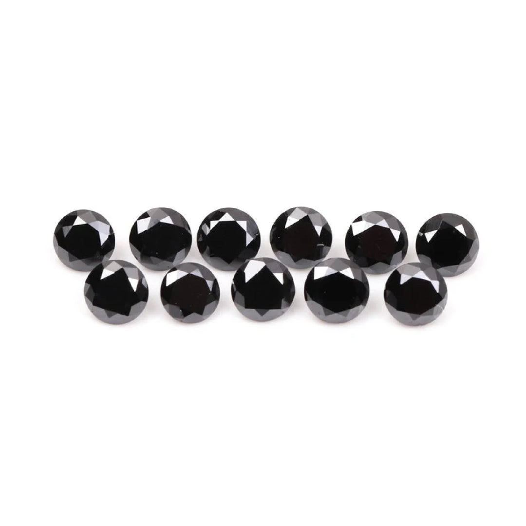 2.6 MM to 3.0 MM Enhanced Black Round Brilliant Cut Diamonds