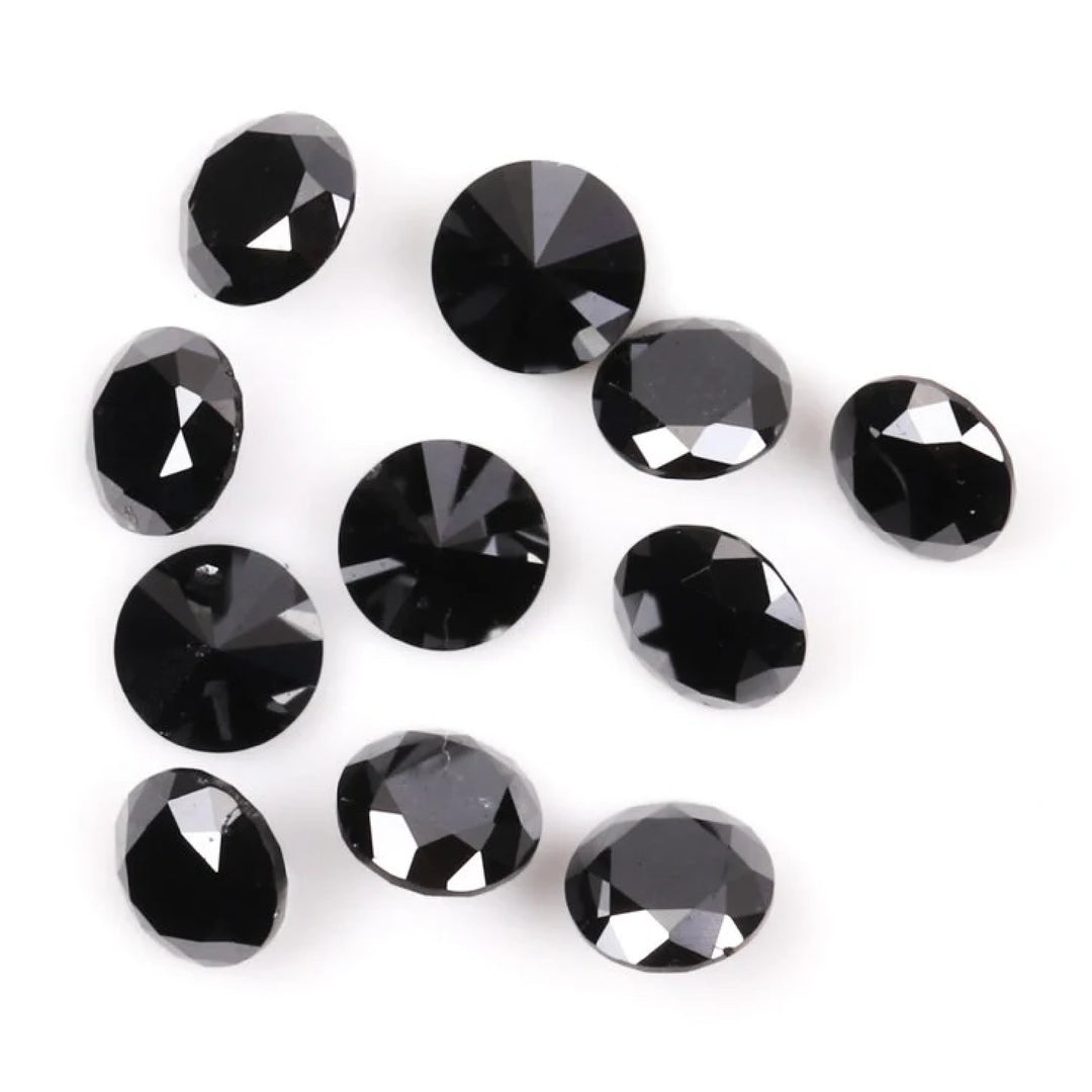 2.6 MM to 3.0 MM Enhanced Black Round Brilliant Cut Diamonds