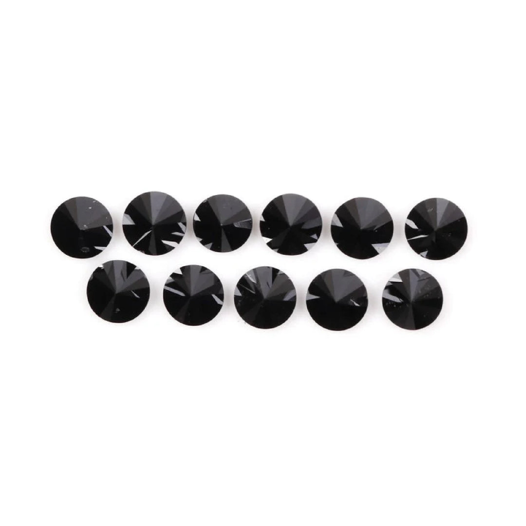 2.6 MM to 3.0 MM Enhanced Black Round Brilliant Cut Diamonds