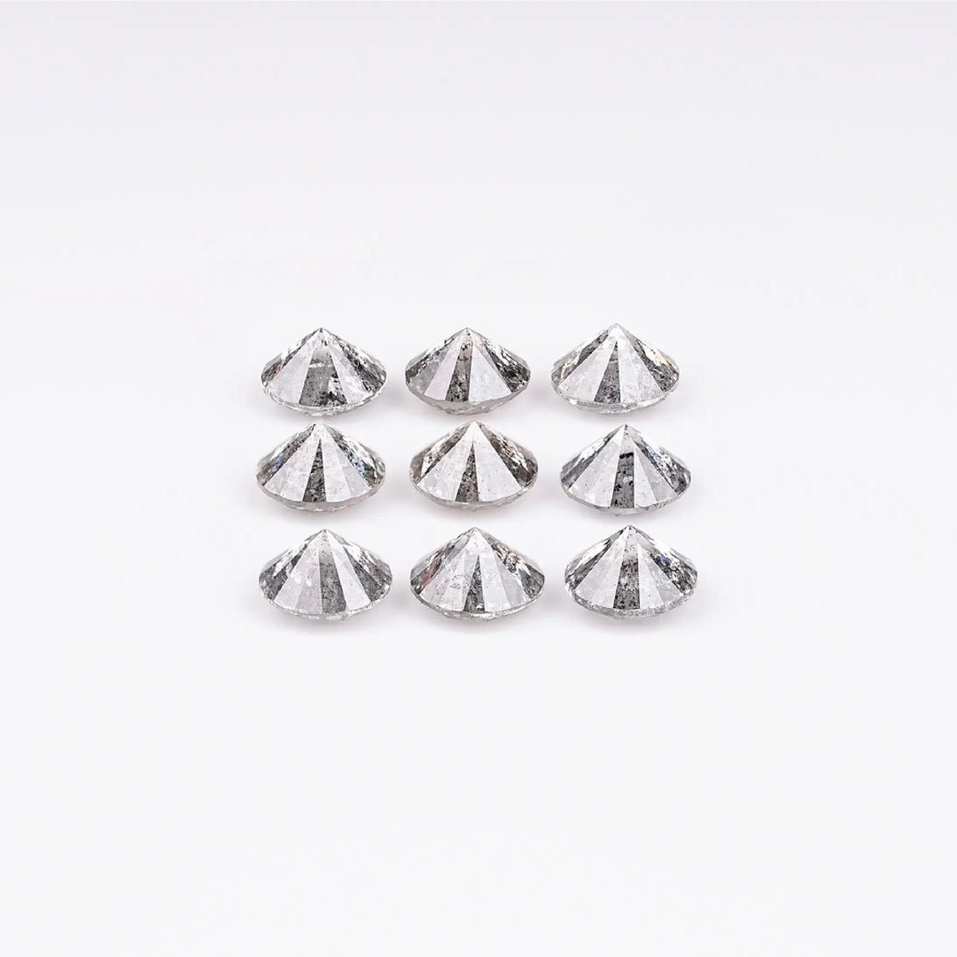 2.70 CT Round Brilliant Cut Salt & Pepper Diamond