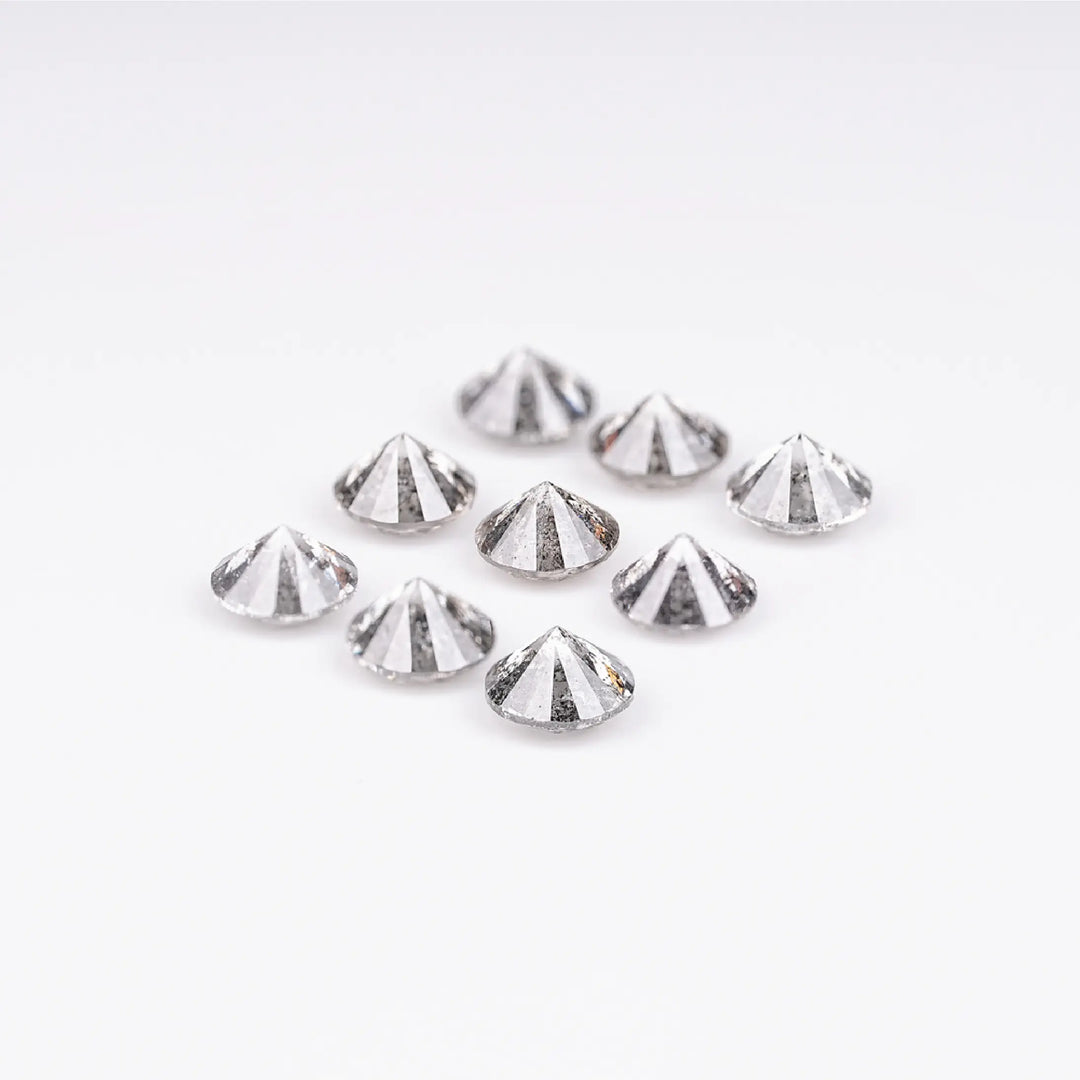 2.70 CT Round Brilliant Cut Salt & Pepper Diamond