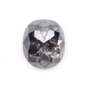 2.78 CT Oval Cut Salt and Pepper Natural Full Cut Diamond