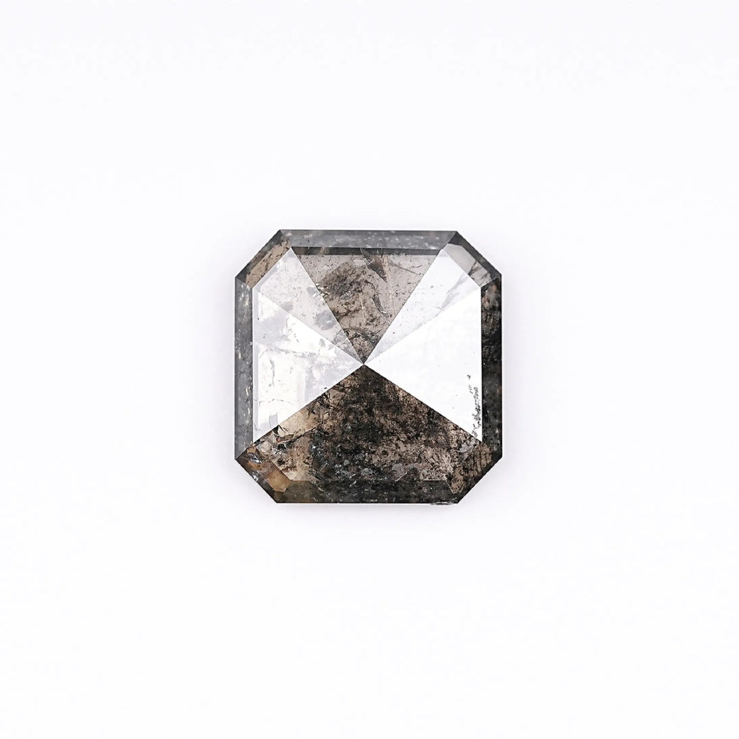 2.78 CT Salt And Pepper Emerald Cut Diamond