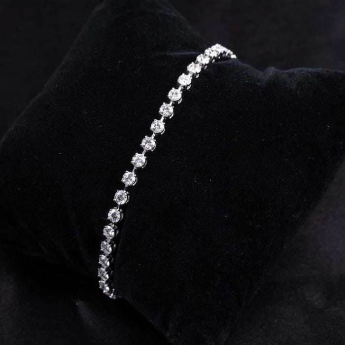 2.80 MM Round Cut Lab Grown Diamond Tennis Bracelet