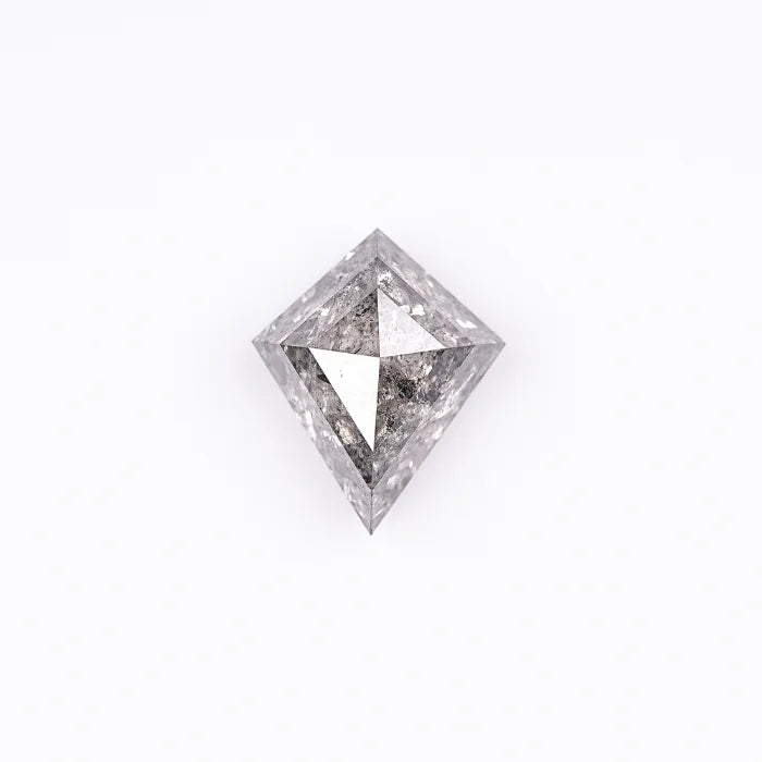 2.89 CT Kite Cut Geometric Shapes Grey Salt & Pepper Diamond