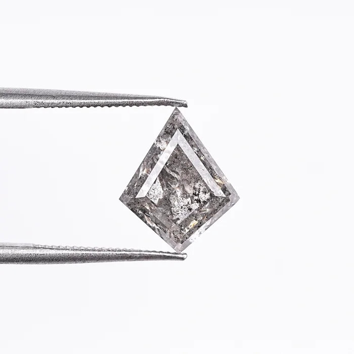 2.89 CT Kite Cut Geometric Shapes Grey Salt & Pepper Diamond