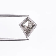 2.89 CT Kite Cut Geometric Shapes Grey Salt & Pepper Diamond