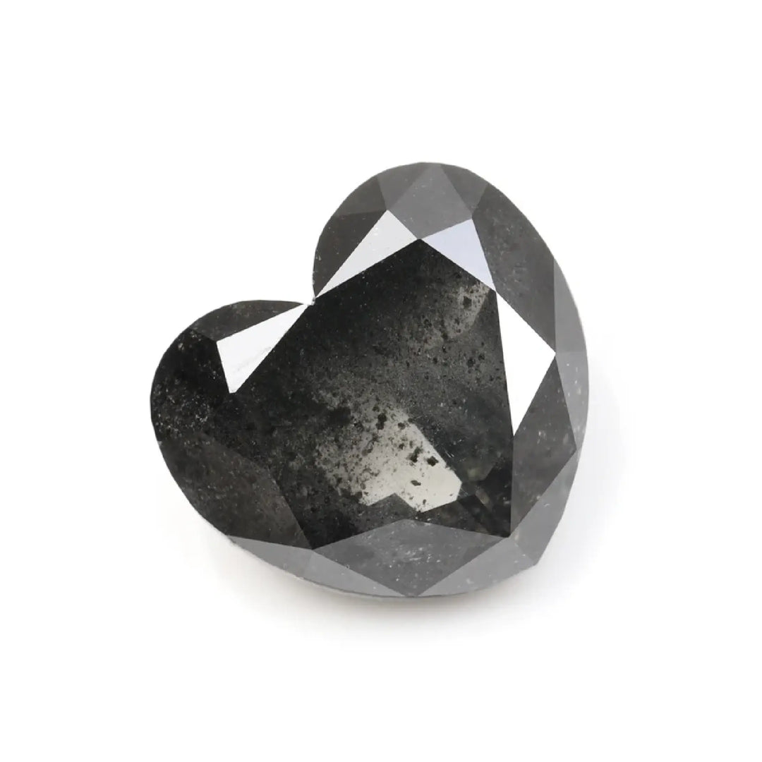 2.91 CT Salt And Pepper Heart Shape Diamond