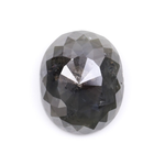 2.93 CT Oval Cut Salt and Pepper Diamond