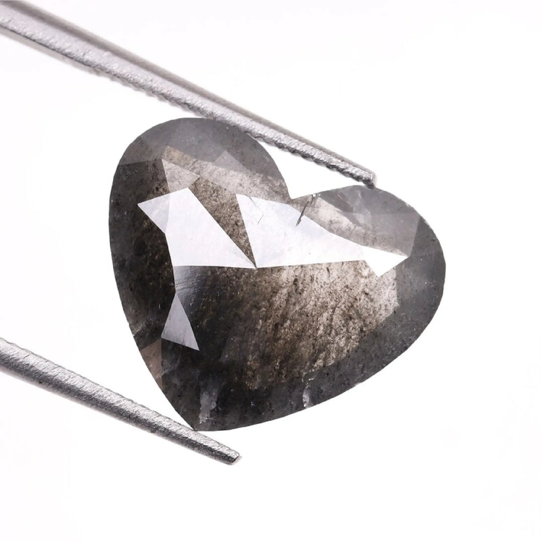 2.98 CT Salt And Pepper Heart Shape Diamond