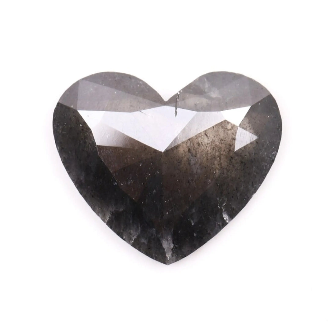 2.98 CT Salt And Pepper Heart Shape Diamond