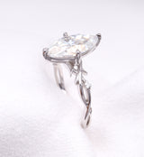 Nature-Inspired Marquise Solitaire Ring