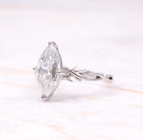 Nature-Inspired Marquise Solitaire Ring