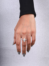 Nature-Inspired Marquise Solitaire Ring