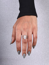 Marquise Vine-Inspired Bridal Ring Set
