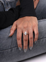 Nature-Inspired Marquise Solitaire Ring